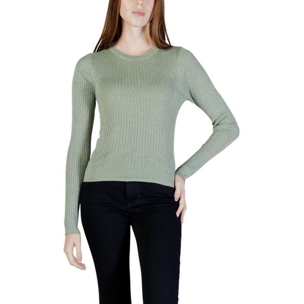 Jacqueline De Yong Green Viscose Women's Sweatshirt